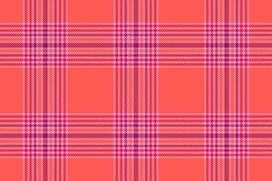 Fabric check tartan of plaid background textile with a seamless vector texture pattern.