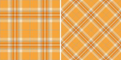 Vector fabric background of plaid textile pattern with a check tartan seamless texture.