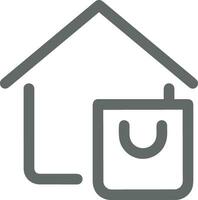 Home homepage icon symbol vector image. Illustration of the house real estate graphic property design image