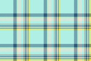 Plaid background, check seamless pattern in blue. Vector fabric texture for textile print, wrapping paper, gift card or wallpaper.
