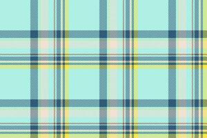 Plaid background, check seamless pattern in blue. Vector fabric texture for textile print, wrapping paper, gift card or wallpaper.