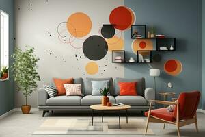 AI generated Vector set of design elements and shapes for abstract backgrounds photo