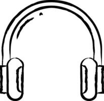 Headphones  hand drawn vector illustration