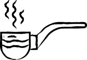 Pipe hand drawn vector illustration