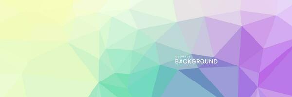 abstract creative geometric art colorful background with triangles vector