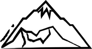 mountain hand drawn vector illustration