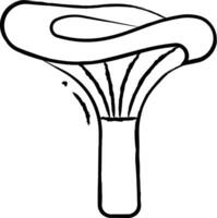 lactarius delicioso mano dibujado vector ilustración