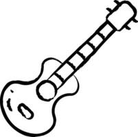 Guitar  hand drawn vector illustration