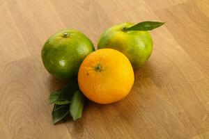 Fresh ripe sweet juicy mandarins photo