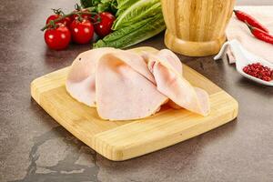 Turkey ham Campana few slices photo