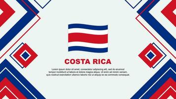 Costa Rica Flag Abstract Background Design Template. Costa Rica Independence Day Banner Wallpaper Vector Illustration. Costa Rica Background