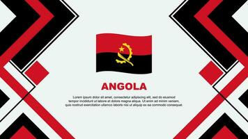 Angola Flag Abstract Background Design Template. Angola Independence Day Banner Wallpaper Vector Illustration. Angola Banner