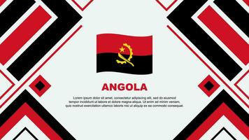 Angola Flag Abstract Background Design Template. Angola Independence Day Banner Wallpaper Vector Illustration. Angola Flag
