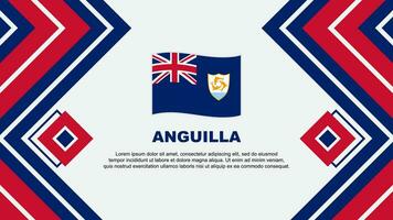 Anguilla Flag Abstract Background Design Template. Anguilla Independence Day Banner Wallpaper Vector Illustration. Anguilla Design