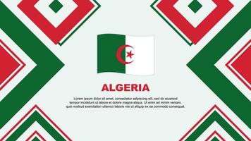 Algeria Flag Abstract Background Design Template. Algeria Independence Day Banner Wallpaper Vector Illustration. Algeria Independence Day