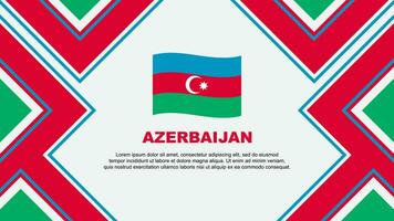 Azerbaijan Flag Abstract Background Design Template. Azerbaijan Independence Day Banner Wallpaper Vector Illustration. Azerbaijan Vector