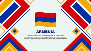 Armenia Flag Abstract Background Design Template. Armenia Independence Day Banner Wallpaper Vector Illustration. Armenia Flag