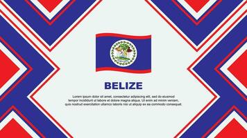 Belize Flag Abstract Background Design Template. Belize Independence Day Banner Wallpaper Vector Illustration. Belize Vector