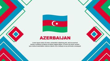 Azerbaijan Flag Abstract Background Design Template. Azerbaijan Independence Day Banner Wallpaper Vector Illustration. Azerbaijan Background