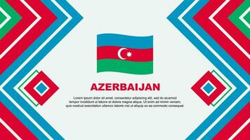 Azerbaijan Flag Abstract Background Design Template. Azerbaijan Independence Day Banner Wallpaper Vector Illustration. Azerbaijan Design