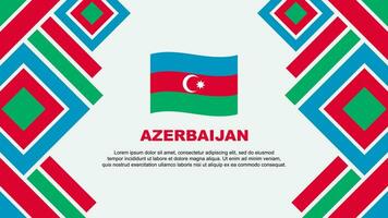 Azerbaijan Flag Abstract Background Design Template. Azerbaijan Independence Day Banner Wallpaper Vector Illustration. Azerbaijan