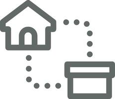 Home homepage icon symbol vector image. Illustration of the house real estate graphic property design image