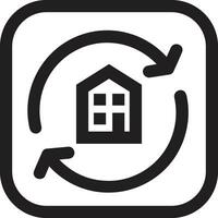 Home homepage icon symbol vector image. Illustration of the house real estate graphic property design image