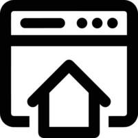 Home homepage icon symbol vector image. Illustration of the house real estate graphic property design image