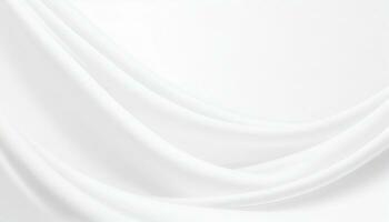 Abstract white background with gentle, flowing waves photo