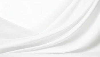 Abstract white background with gentle, flowing waves photo