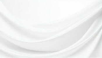Abstract white background with gentle, flowing waves photo