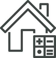 Home homepage icon symbol vector image. Illustration of the house real estate graphic property design image