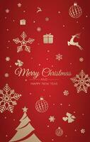 Christmas and new year background disign. vector