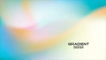 Colorful gradient abstract background design. vector