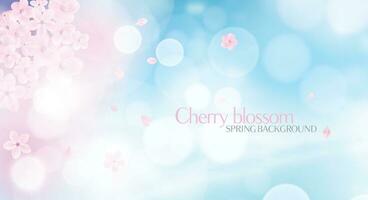 Spring background with floral flowers design. vector