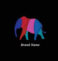 un elefante logo inspirado por fuerza es adecuado a ser usado como un logo en negocio vector