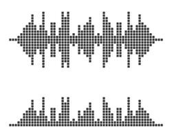 Sound waves vector illustration