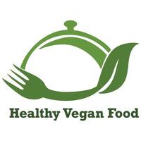 Healthy vegan food icon vector illustration