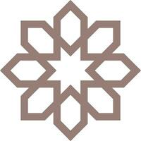 Vector mandala a simple design with Arabic pattern