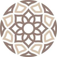 Vector mandala a simple design with Arabic pattern