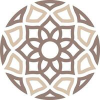 Vector mandala a simple design with Arabic pattern