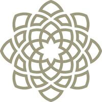 Vector mandala a simple design with Arabic pattern
