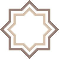 Vector mandala a simple design with Arabic pattern