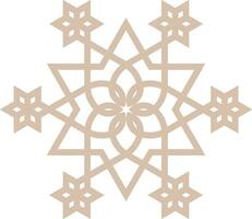 Vector mandala a simple design with Arabic pattern