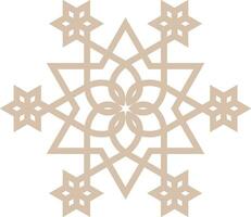 Vector mandala a simple design with Arabic pattern