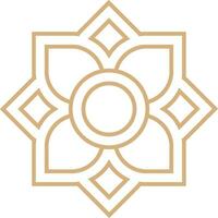 Vector mandala a simple design with Arabic pattern
