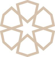 Vector mandala a simple design with Arabic pattern