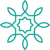 Vector mandala a simple design with Arabic pattern