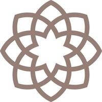 Vector mandala a simple design with Arabic pattern
