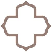 Vector mandala a simple design with Arabic pattern